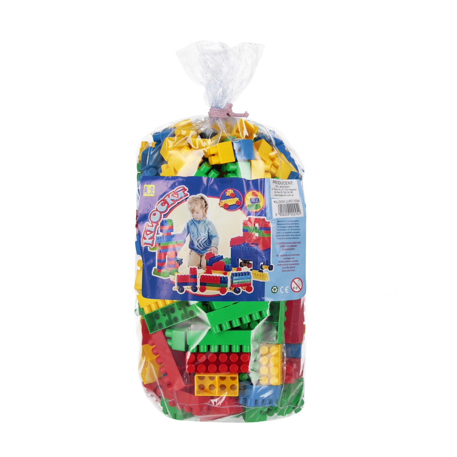 ND39_448122 -KLOCKI 100EL BAG LUPO FOL