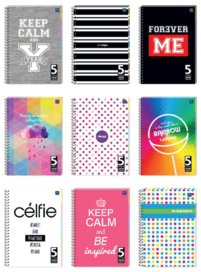 ND39_155201 KOLOZESZYT A5/100K KRAT Z REGISTRAMI INT FOL A 5