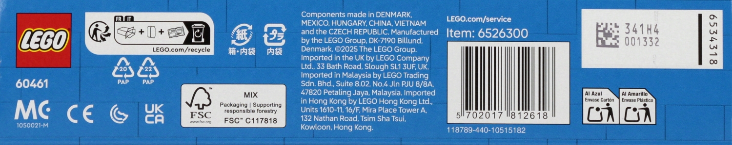 ND39_560912 KLOCKI KONSTR LEGO 60461 CITY TRAKTOR