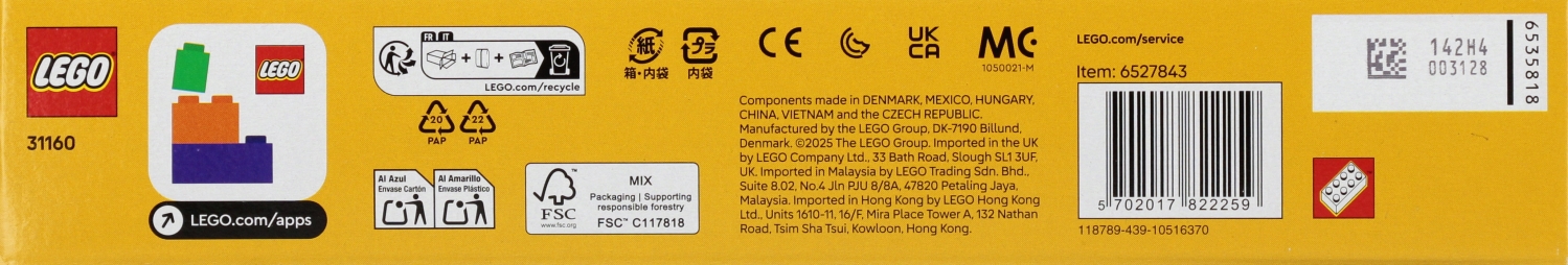 ND39_560919 KLOCKI KONSTR LEGO 31160 CREATOR SAMO