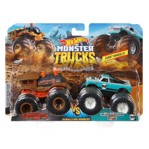 ND39_430413 -HW MONSTER TRUCKS POJAZD 1:64 2-PAK