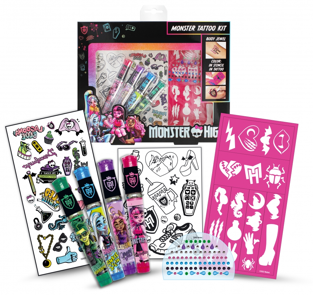 ND39_504895 MONSTER HIGH ZESTAW TATUAZY 24X20X3 P