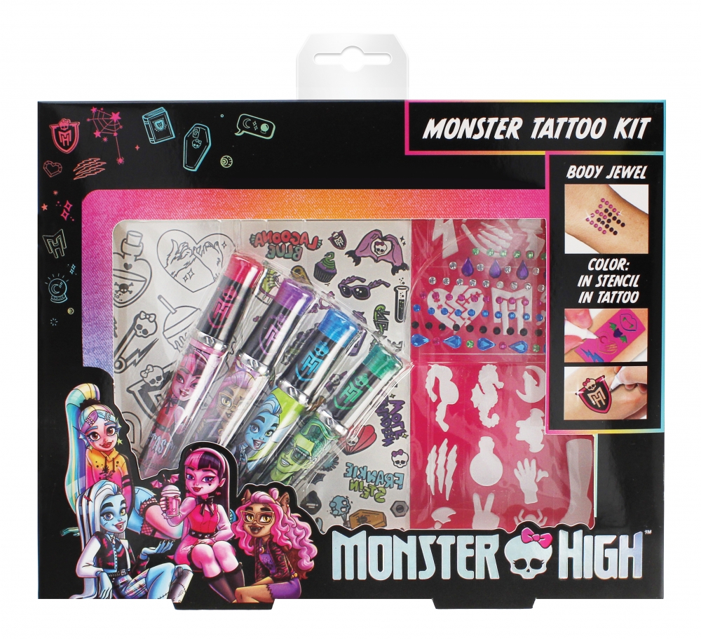 ND39_504895 MONSTER HIGH ZESTAW TATUAZY 24X20X3 P