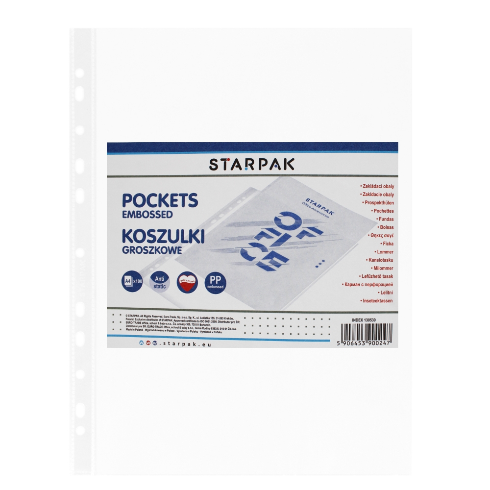 ND39_130539 I KOSZULKA A4 PP GROSZ STARPAK 100SZT