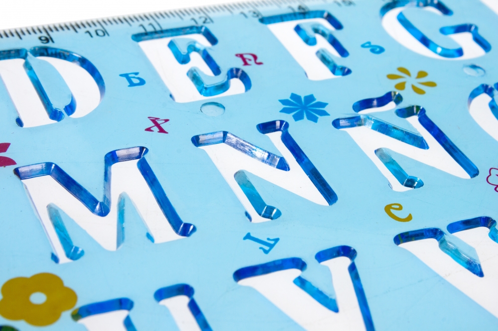 ND39_276076 SZABLON CYFERKI&LITERKI KPL2 STK PBH