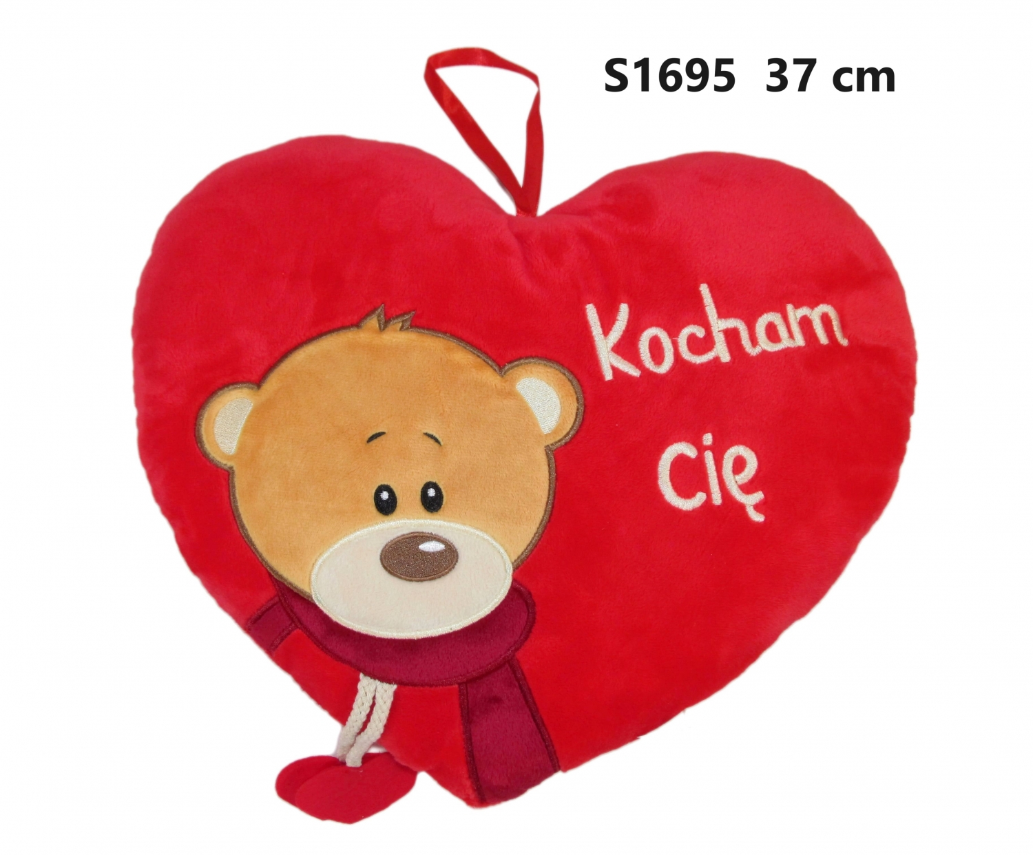 ND39_561026 PLUSZAK WALENT SERCE 37CM MIS KOCHAM