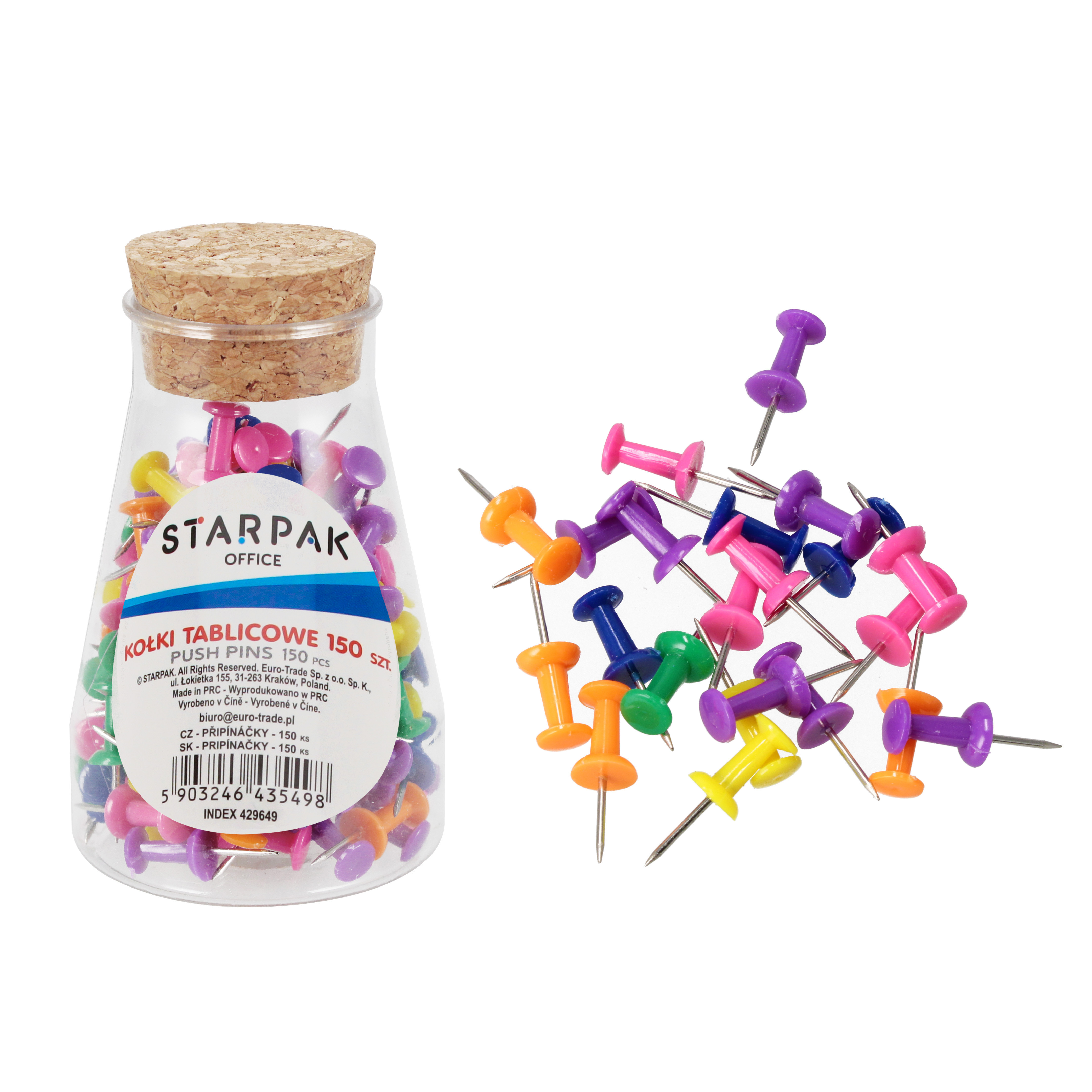 pioli colorati per la tavola 150pcs starpak office