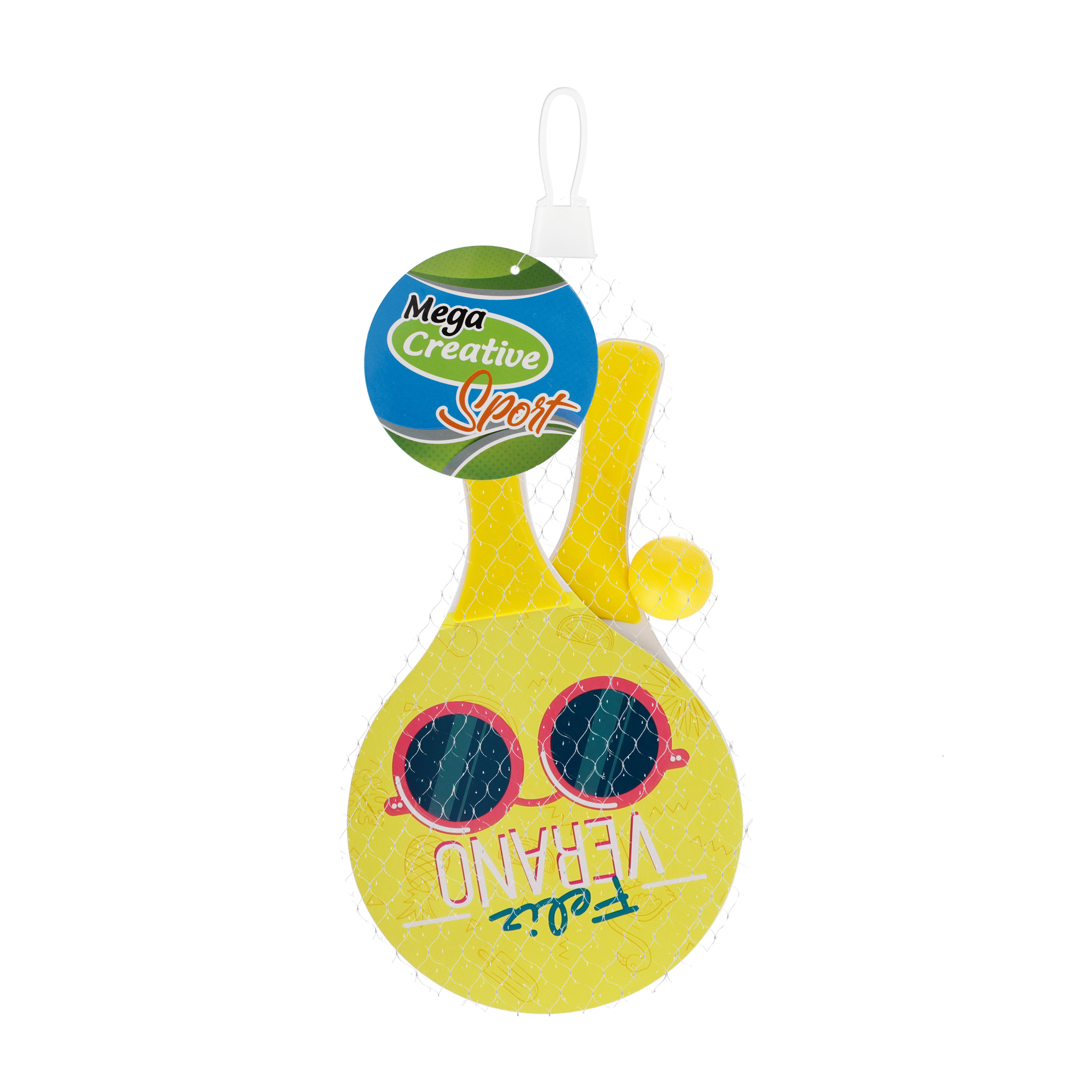 Racchette da spiaggia in legno + accessori 19x34x4