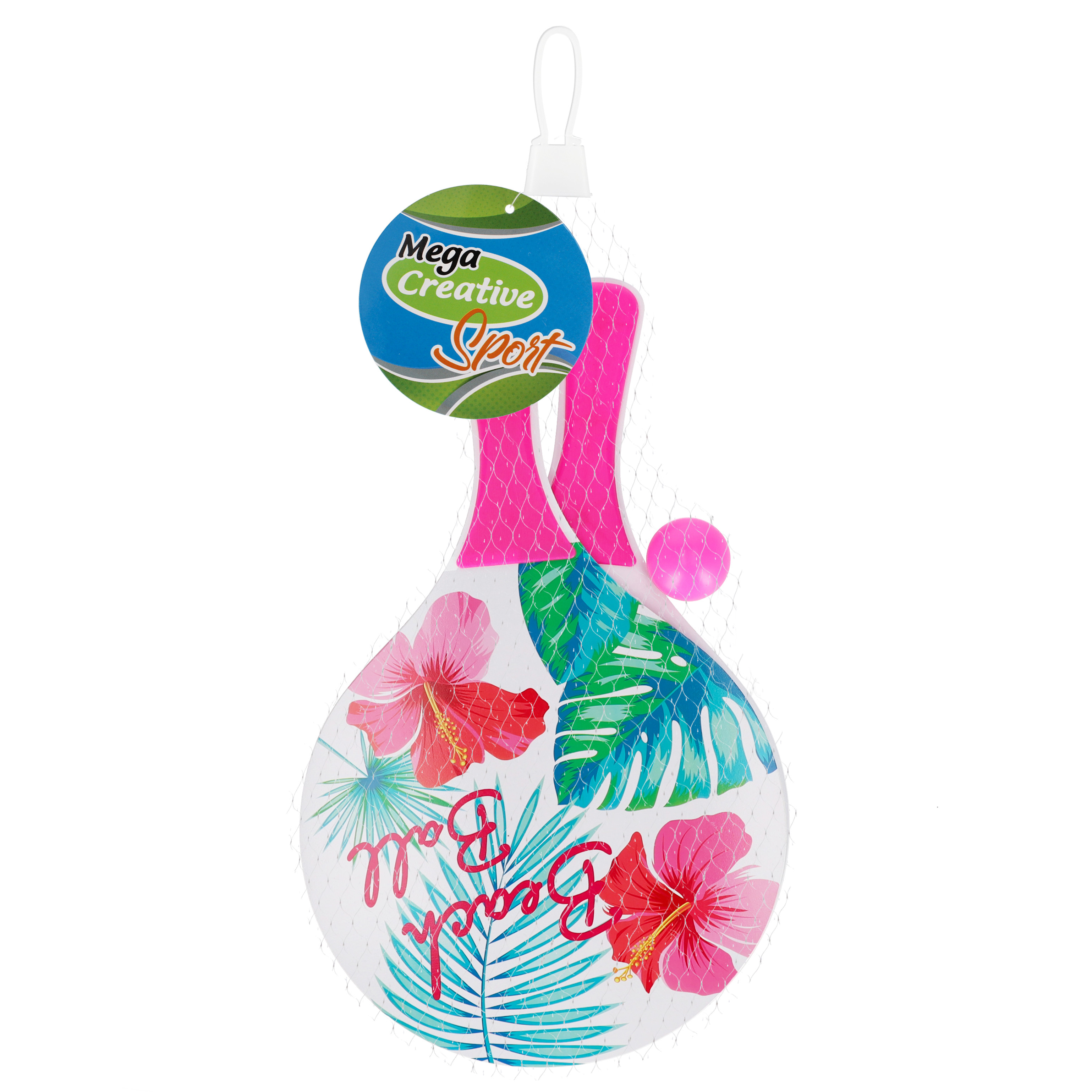 Racchette da spiaggia in legno + accessori 24x38x4