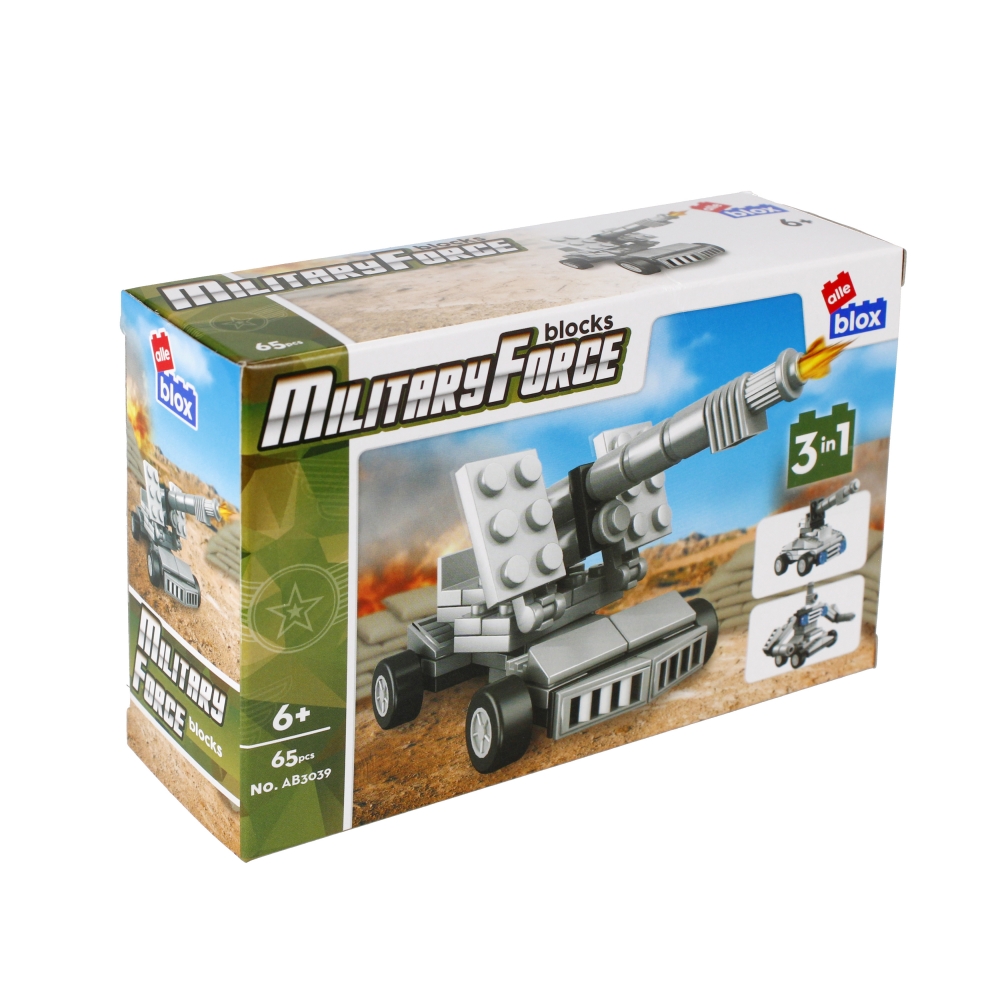 Blocchi da costruzione Alleblox Milit 65 pezzi 15x
