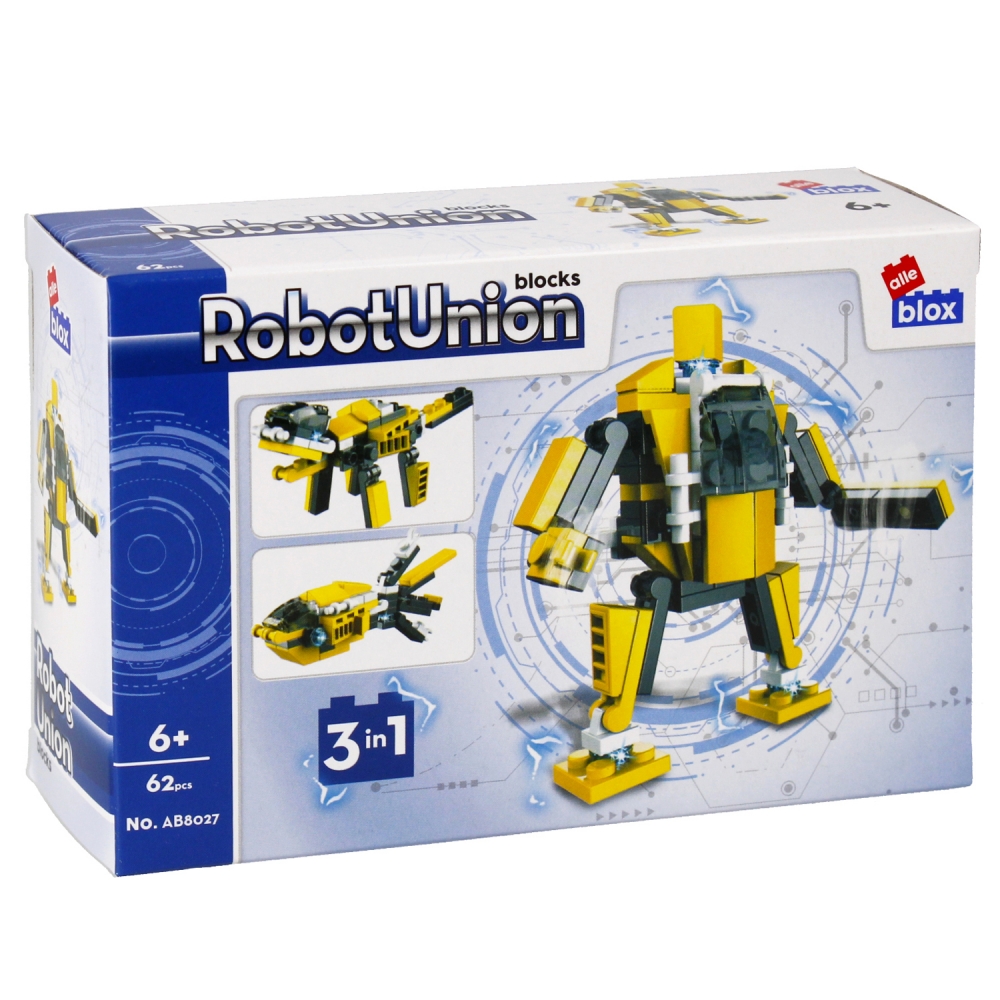 Blocchi da costruzione robot Alleblox 62 pezzi 15x