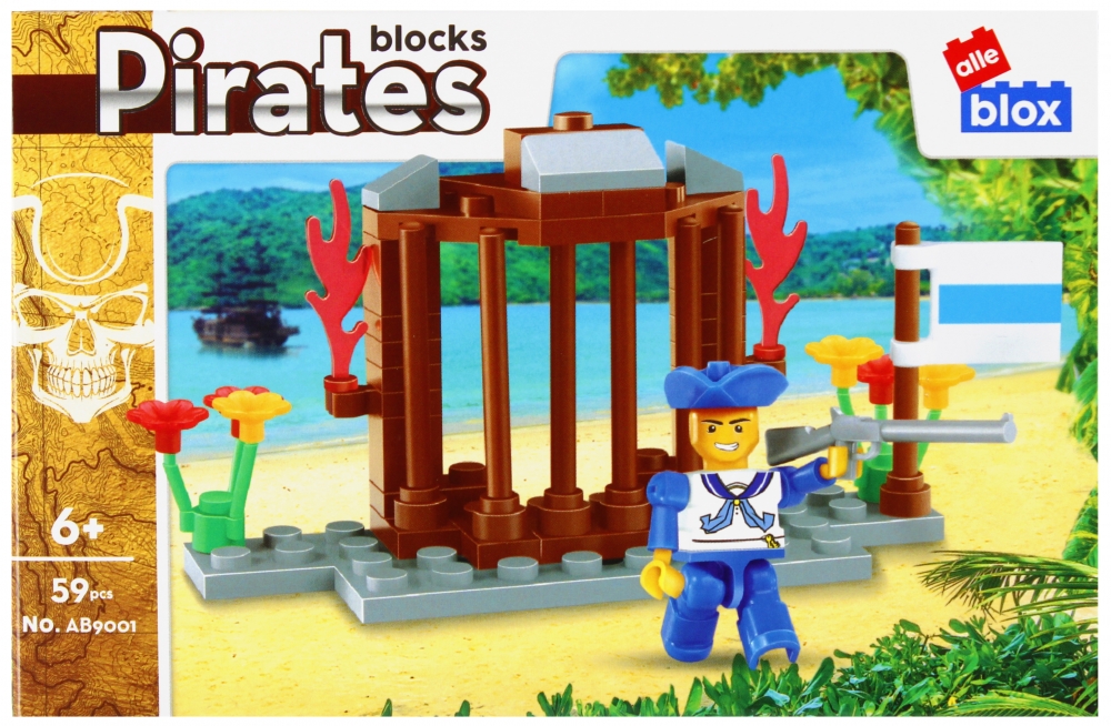 alleblox pirati blocchi da costruzione 55 66 pz