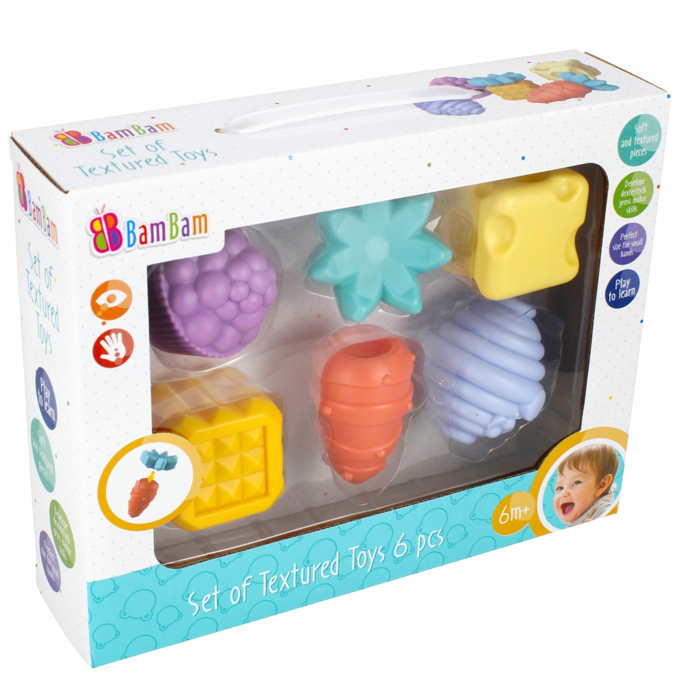 bam bam set di giocattoli sensoriali 6 pezzi fines