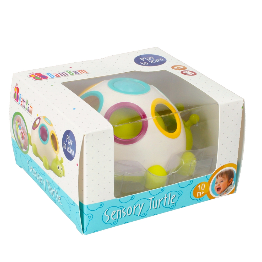 bam bam tartaruga giocattolo sensoriale 13x8x13 fi