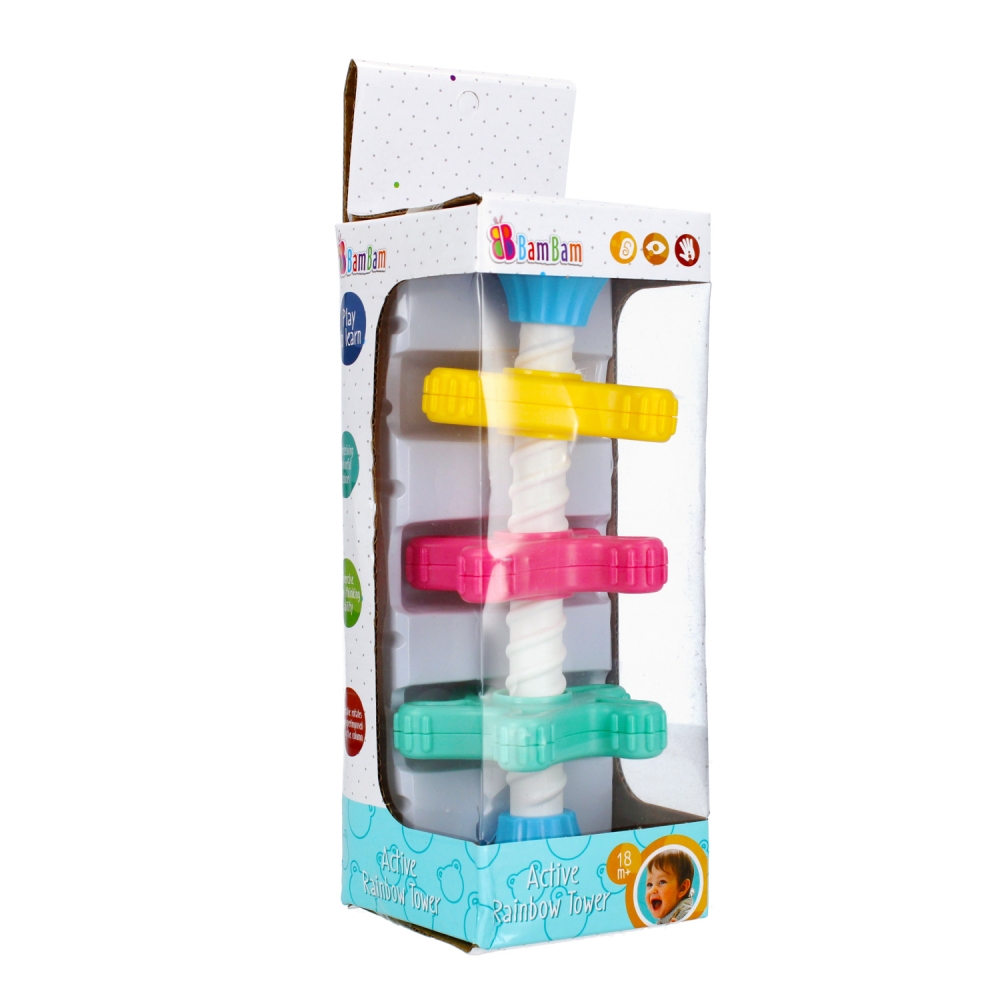 bam bam piramide educativa torre attiva 8x26x8 pol