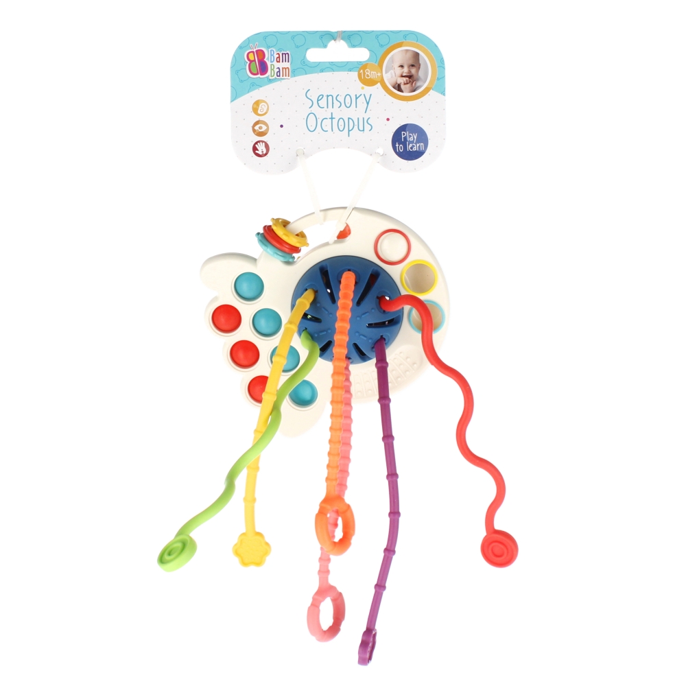 bam bam polpo giocattolo sensoriale 4in1 14x26x8