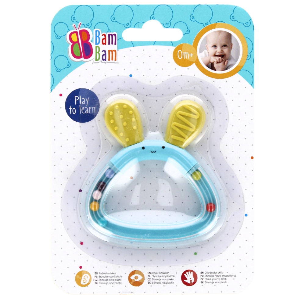 bam bam coniglietto sonaglio 13x18 blister