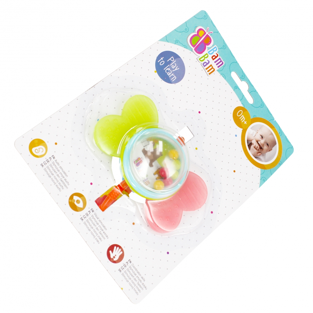 bam bam sonaglio farfalla 15x20x8 blister