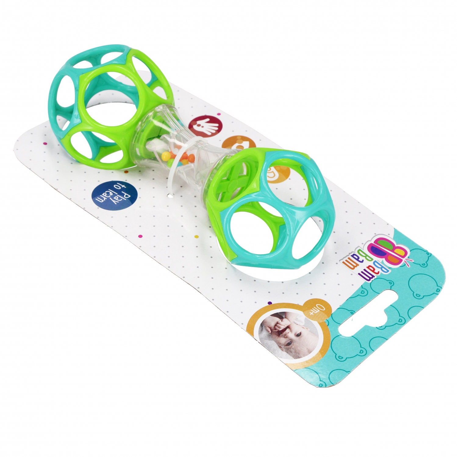 Bam Bam Ball con sonaglio Manubrio 10x20x4pbh