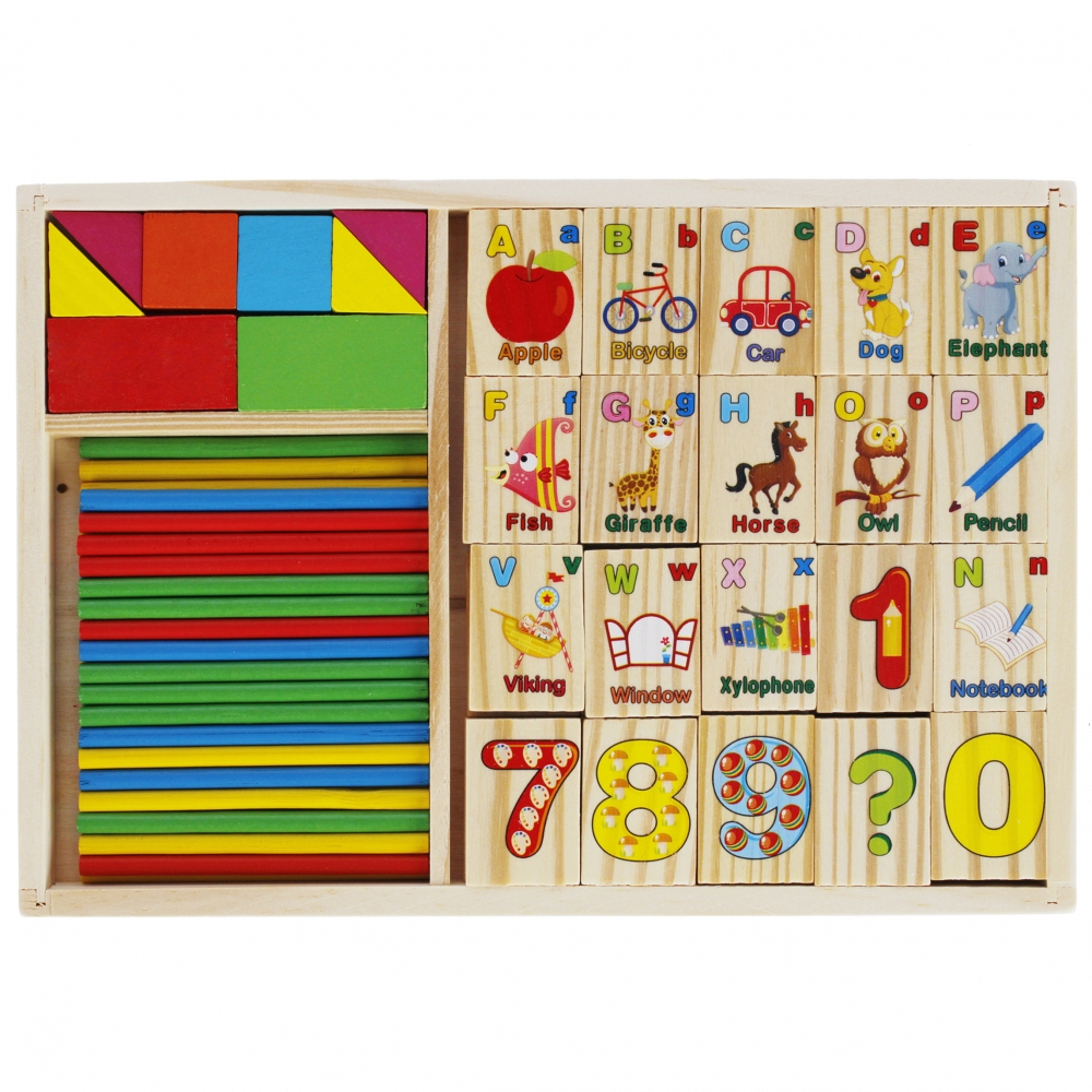 numerazione legni + accessori 23x16x2 mesi scatola