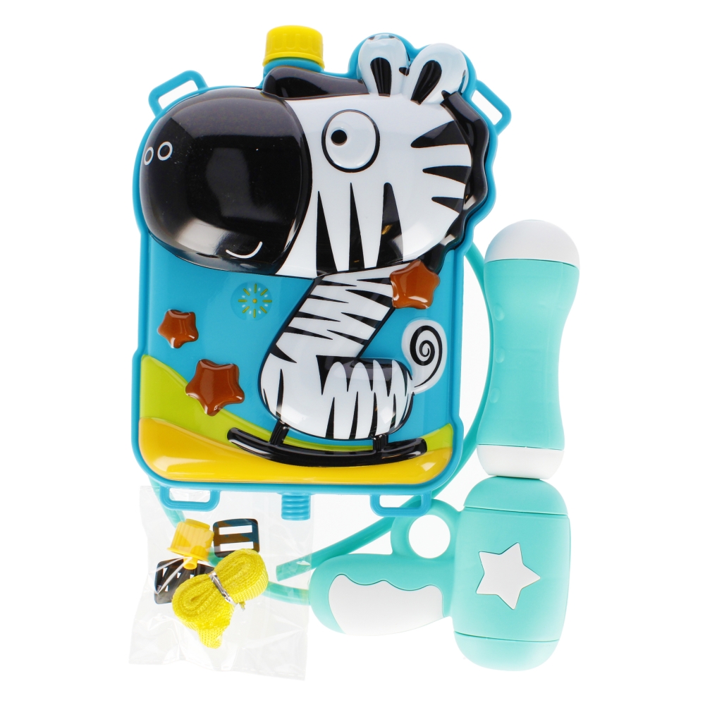 Zaino porta pistola ad acqua zebrato 32x36x8 borsa
