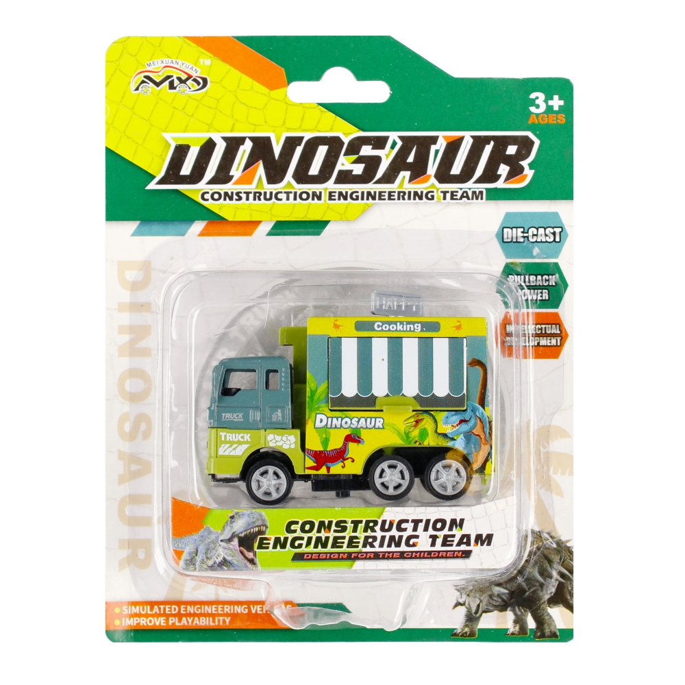 auto camion metallo pull back 14x18x5 dino mi
