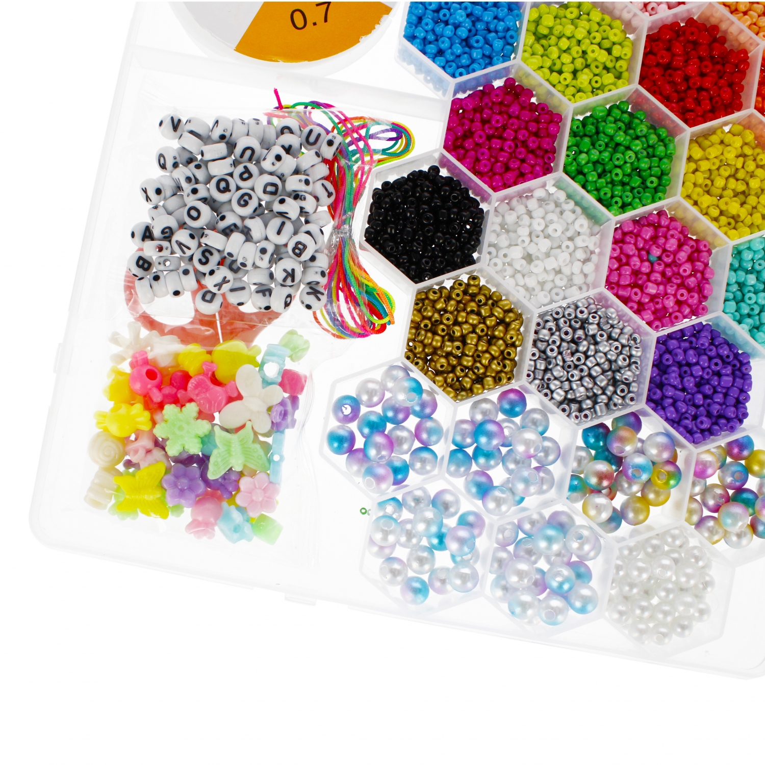 corallo per infilare bizuter + accessori custodia