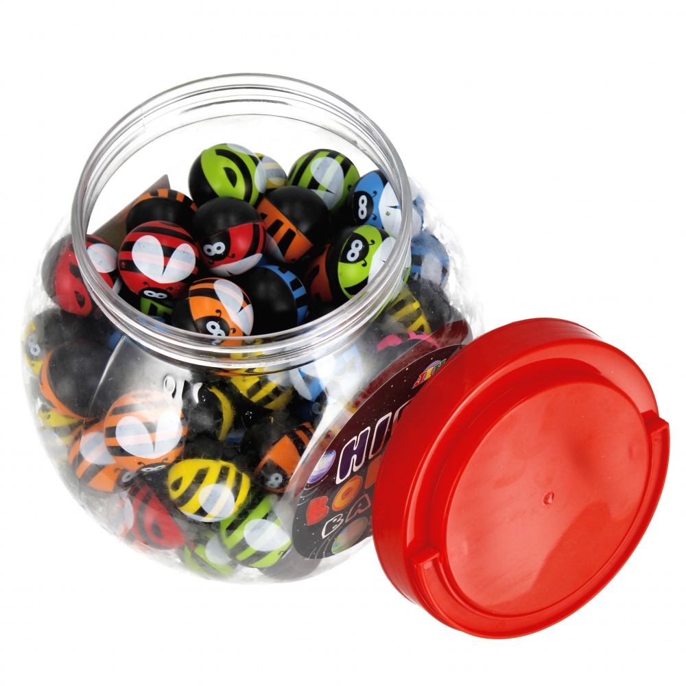 pallina di gomma 3cm mix mc vaso 4/100