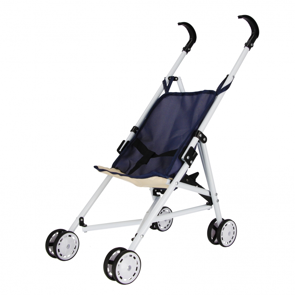 passeggino per bambole, ombrello, metallo, 17x68x9