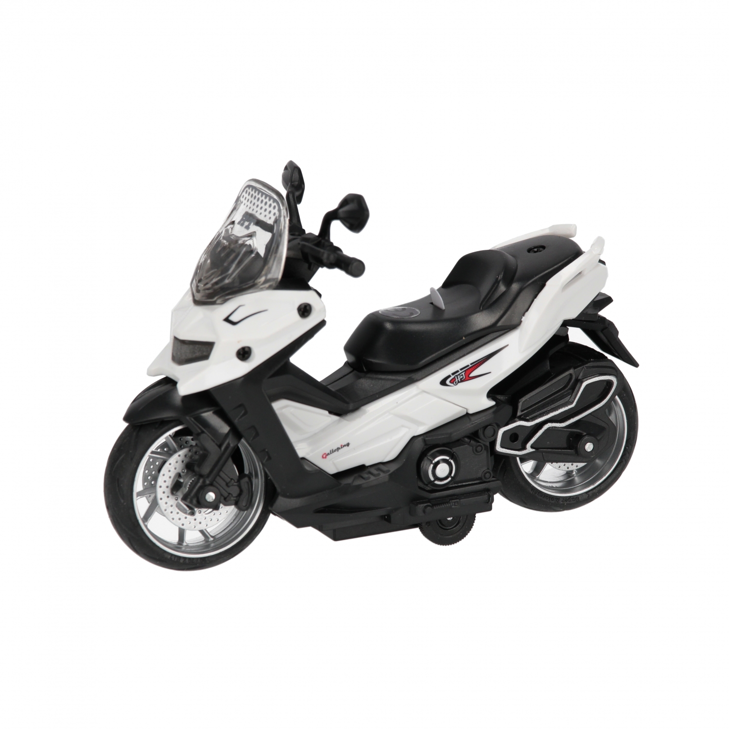 scooter suono/luce tirare indietro 14cm mix4 mc su