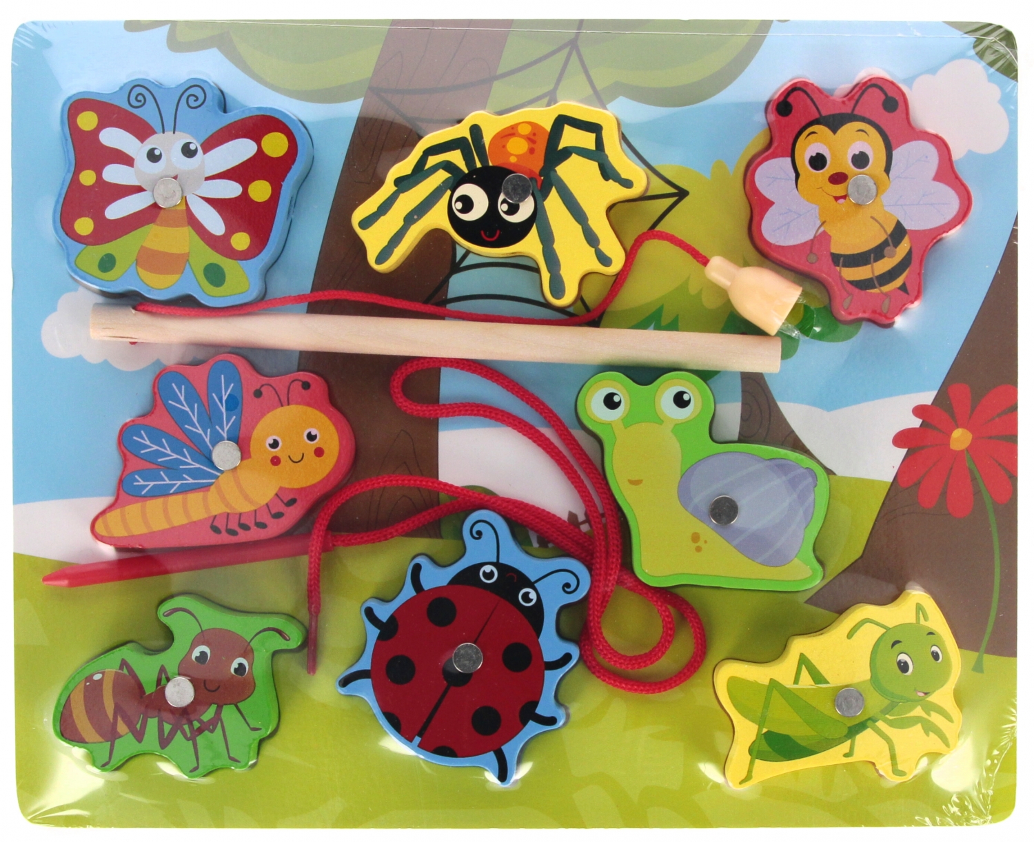 puzzle in legno magnetico insetti 23x18x1 mc foil