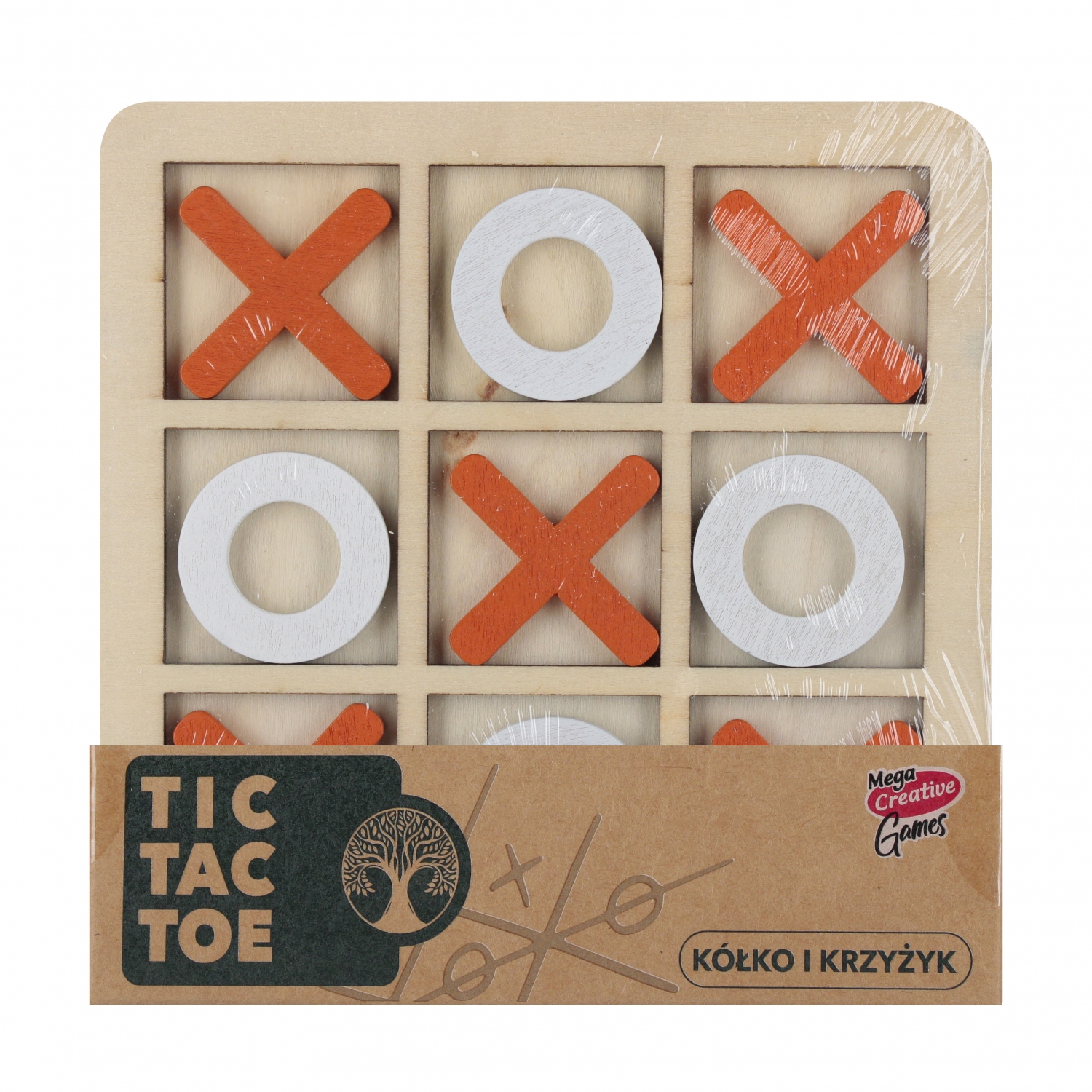 Gioco del tris, 14x14, mix3, mc, foglio di legno