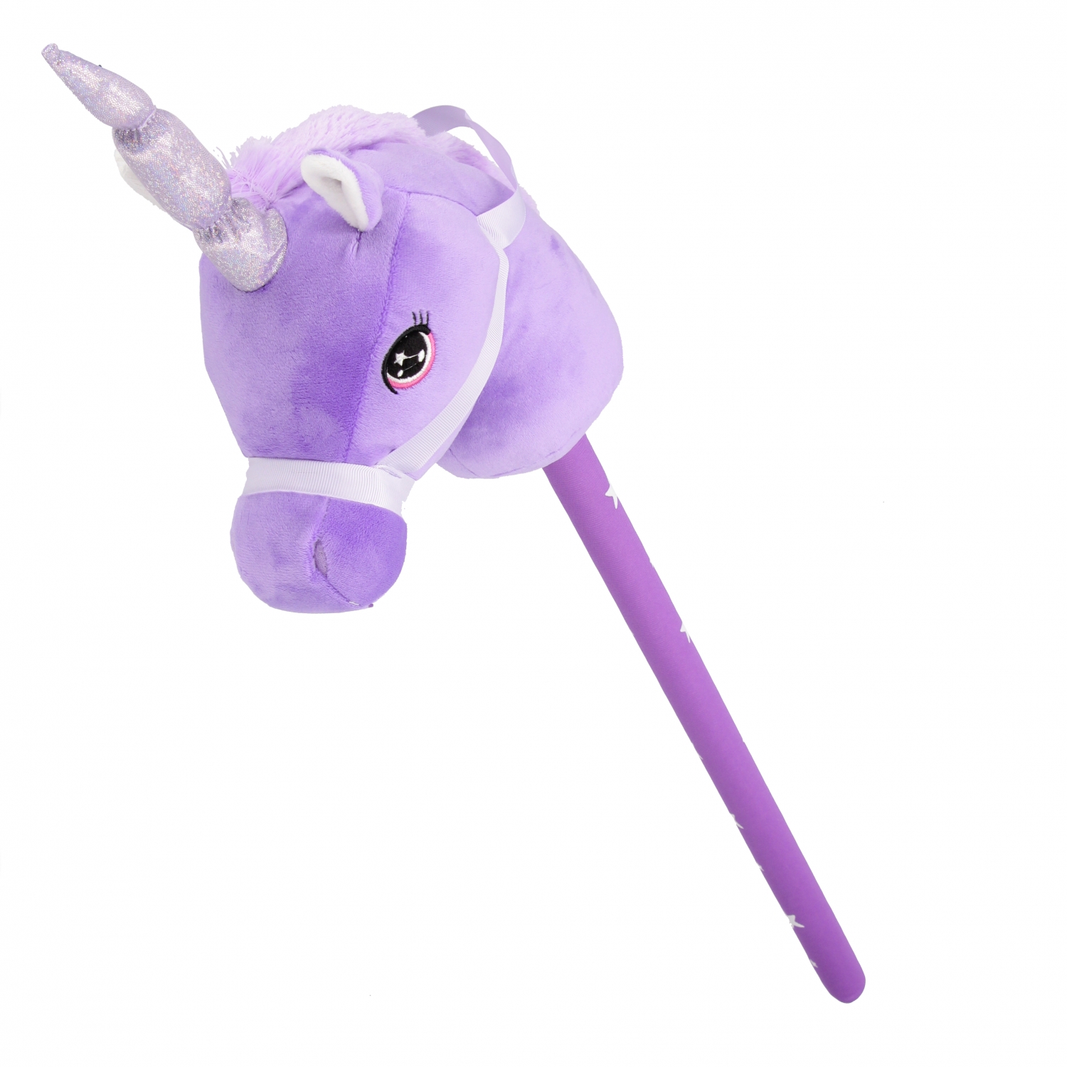 unicorno di peluche su un bastone con voce 80cm mi