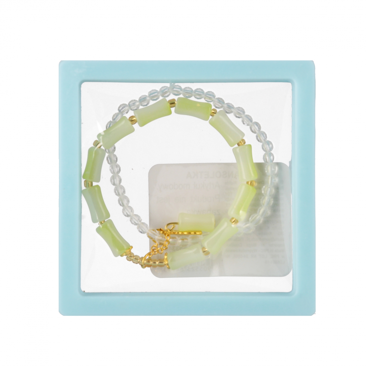 set di bellissimi braccialetti pastello 9x9x2 mix4