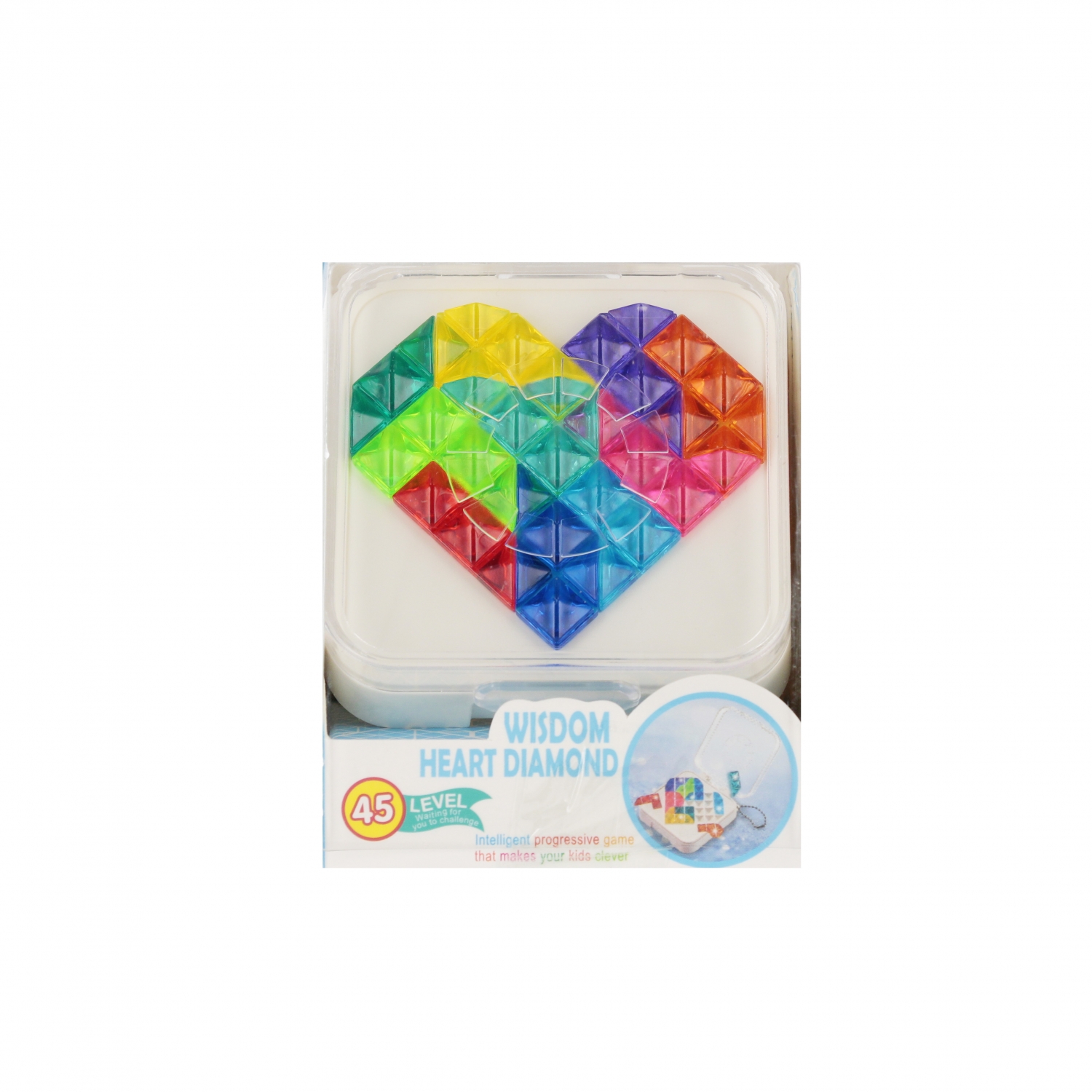 gioco di puzzle del cuore 8x10x6 mc su Espositore