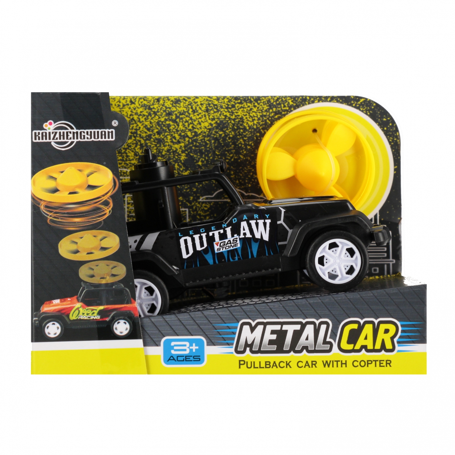 auto fuoristrada in metallo con disco 15x11x9 mi