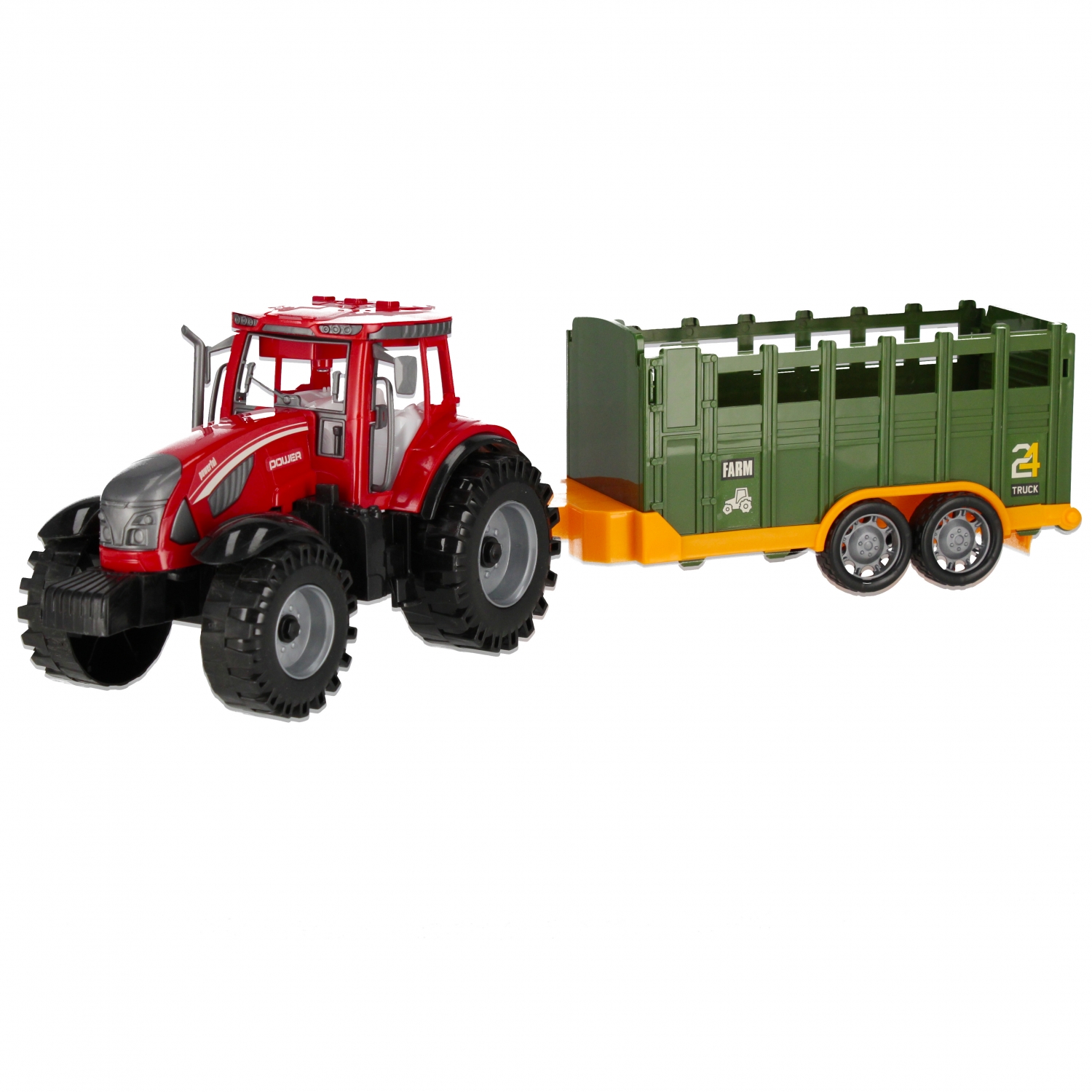 trattore suono pull back + accessori 48x16x13 mc w