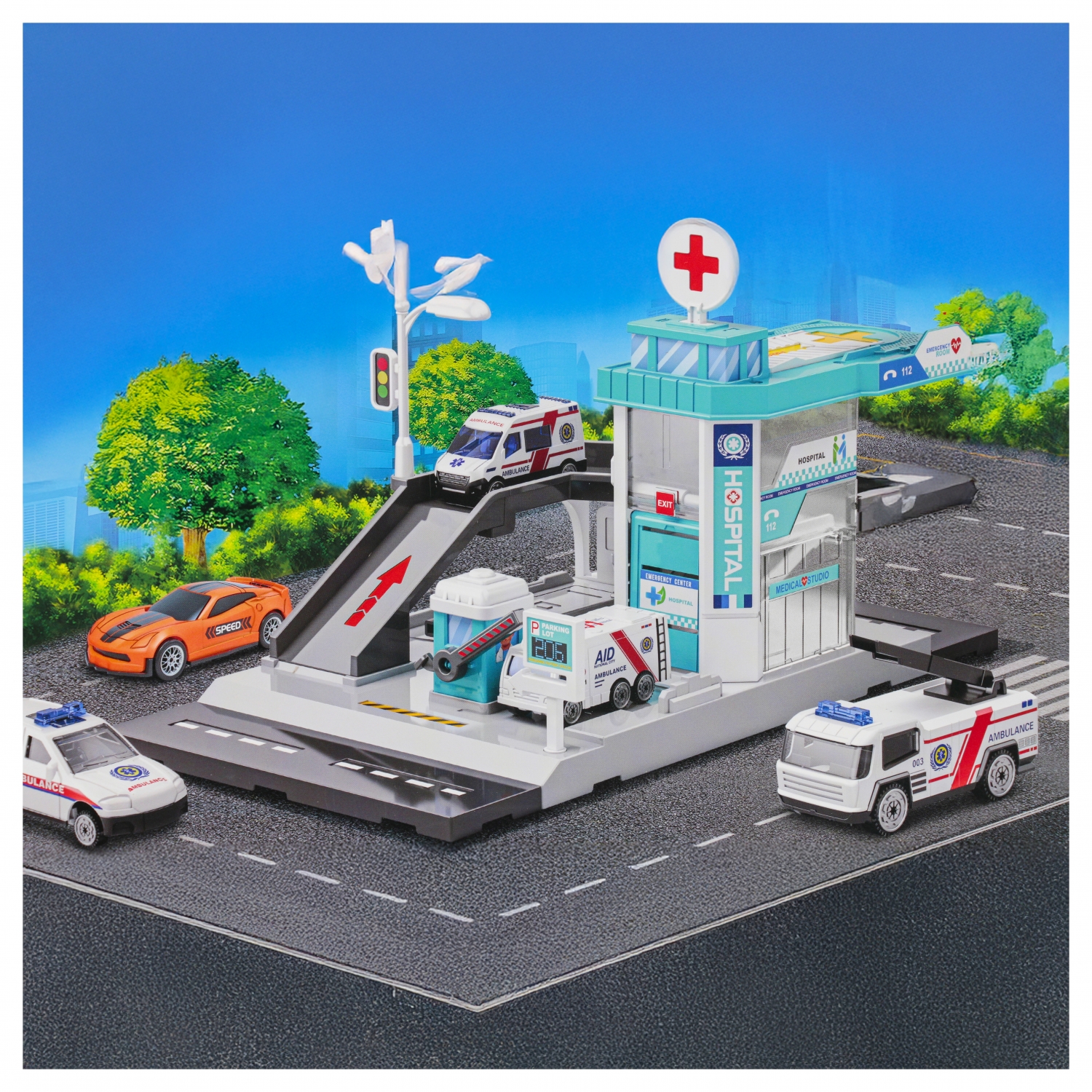 parcheggio di emergenza + accessori met 42x25x7 mc