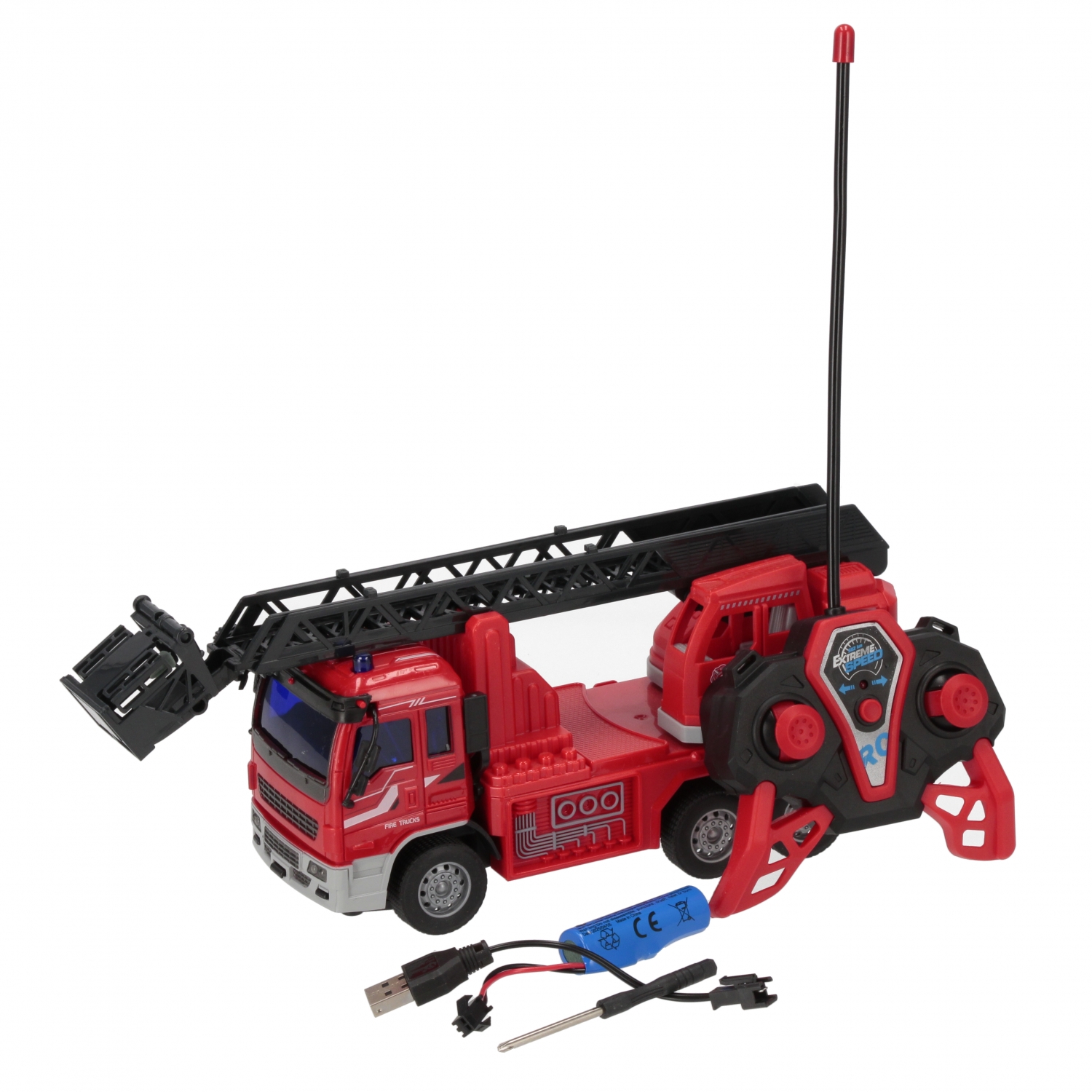 camion dei pompieri r/c ff lad 33x13x10 mc finestr