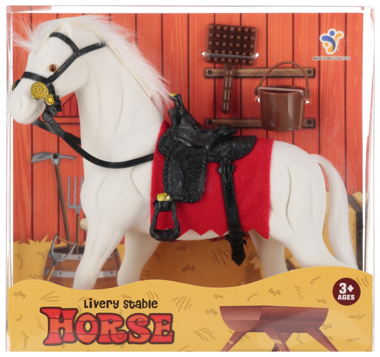 gregge cavallo + accessori 18x17x6 mc su Espositor