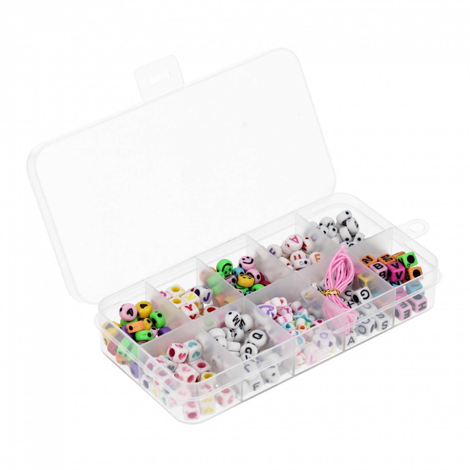 perlina per infilare lettere + accessori 7x13 mc a