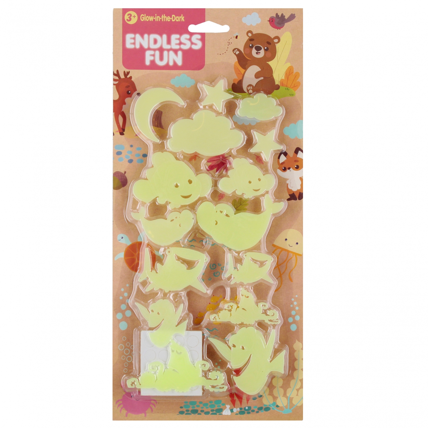 decorazione murale fluorescente 15x33x2 mix3 mc