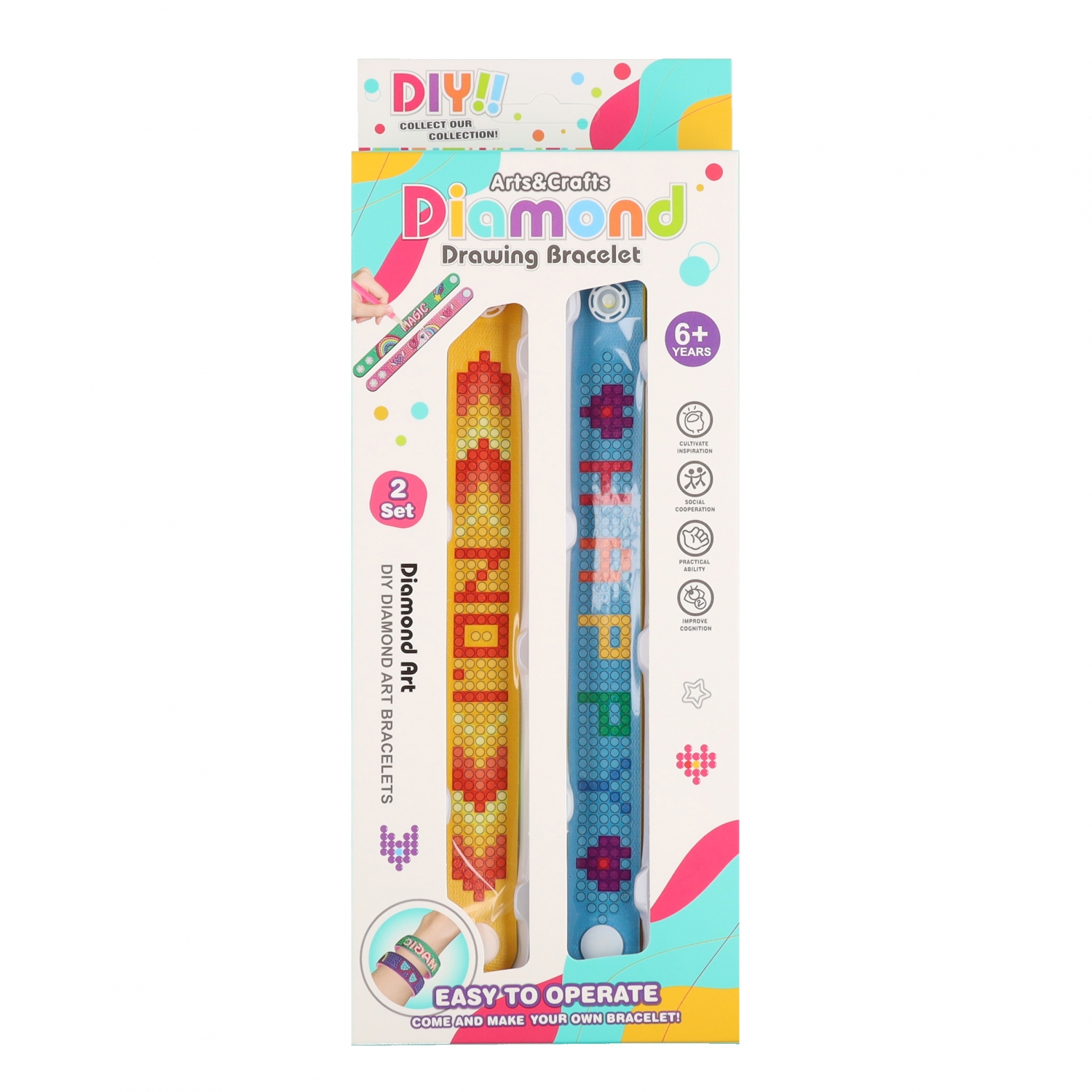 Set creativo di braccialetti diam 11x27x3 mix9 mc