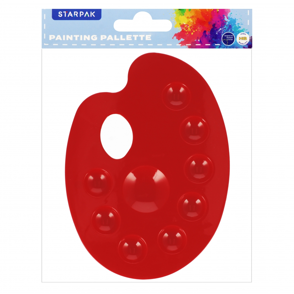 palette di vernice ovale di plastica borsa mixkol