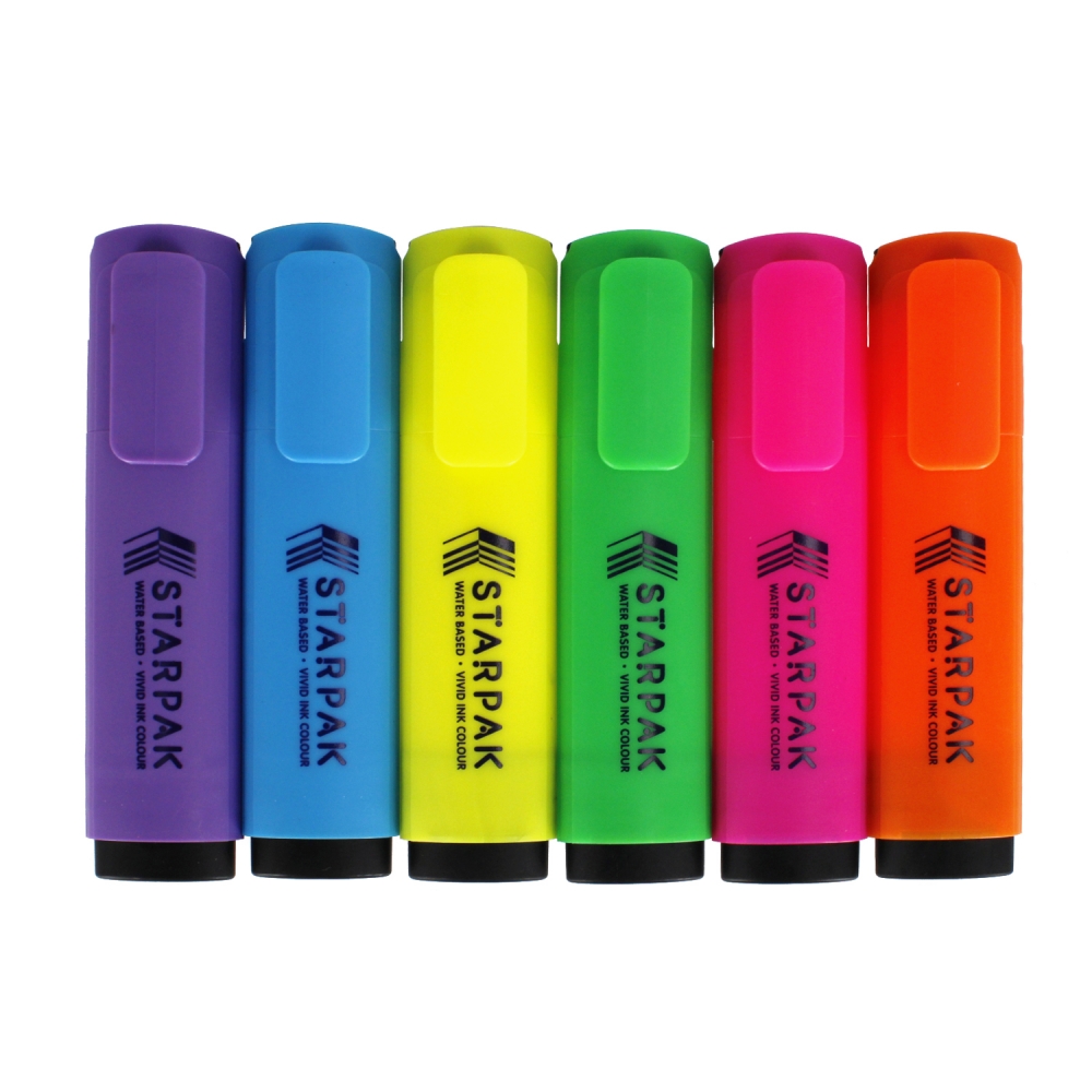 Evidenziatore 6 colori mescolano lo starpak sul Di