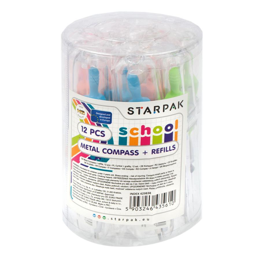 Bussola con coperchio del tubo starpak in grafite