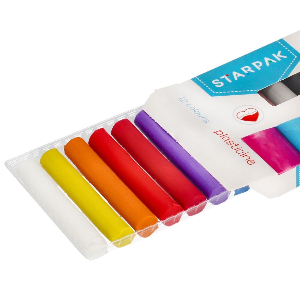 plastilina 12 colori starpak pud