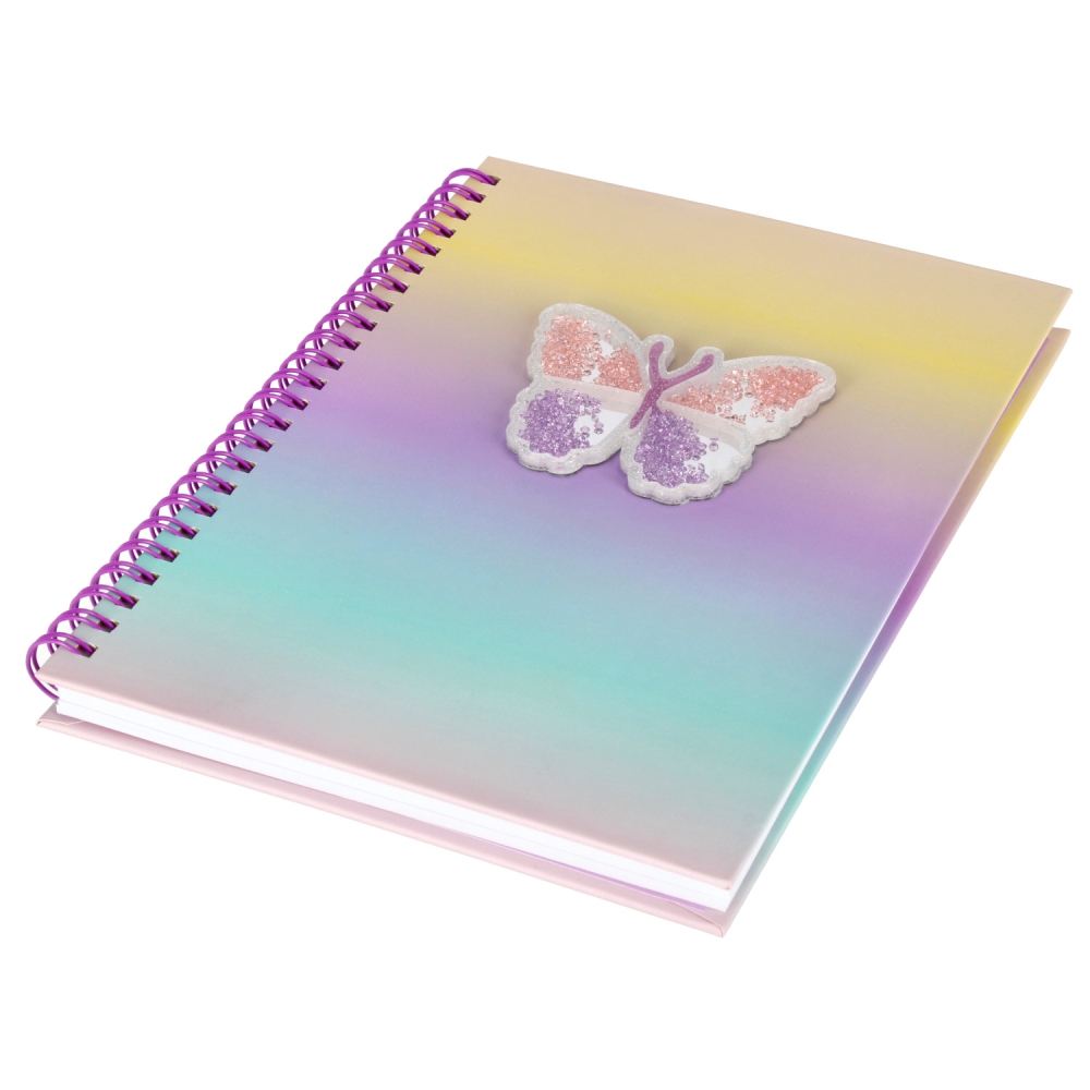 quaderno a spirale a5 blister starpak farfalla