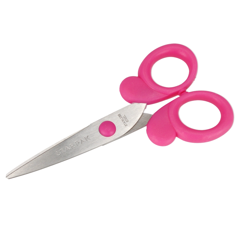 Forbici in metallo 135 blister Starpak rosa