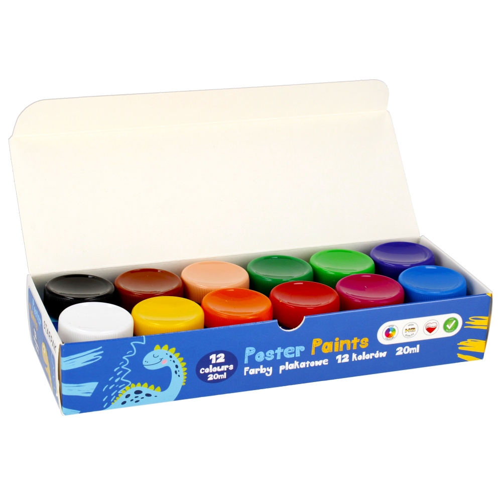 12 colori poster dipinge 20 ml di pellicola Dino S